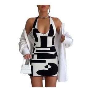 PEPPERMAYO The Grove Knit Halter Mini Dress